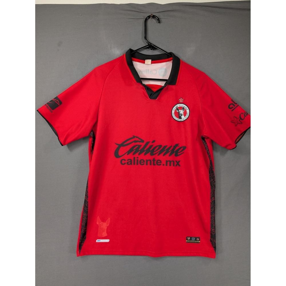 Charly Club Tijuana Xoloitzcuintles de Caliente Soccer Jersey Red Zuniga 7 Large